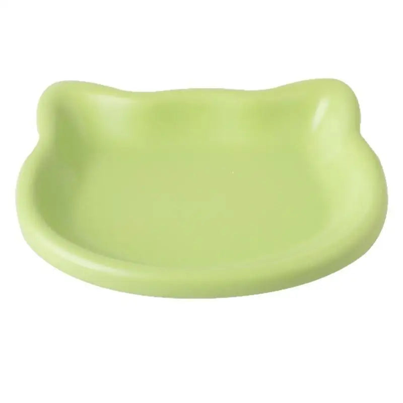 Cat Head Shaped Pet Bowl – BPA-Free Whisker-Friendly Feeder Cat Feeding Bowl Axl