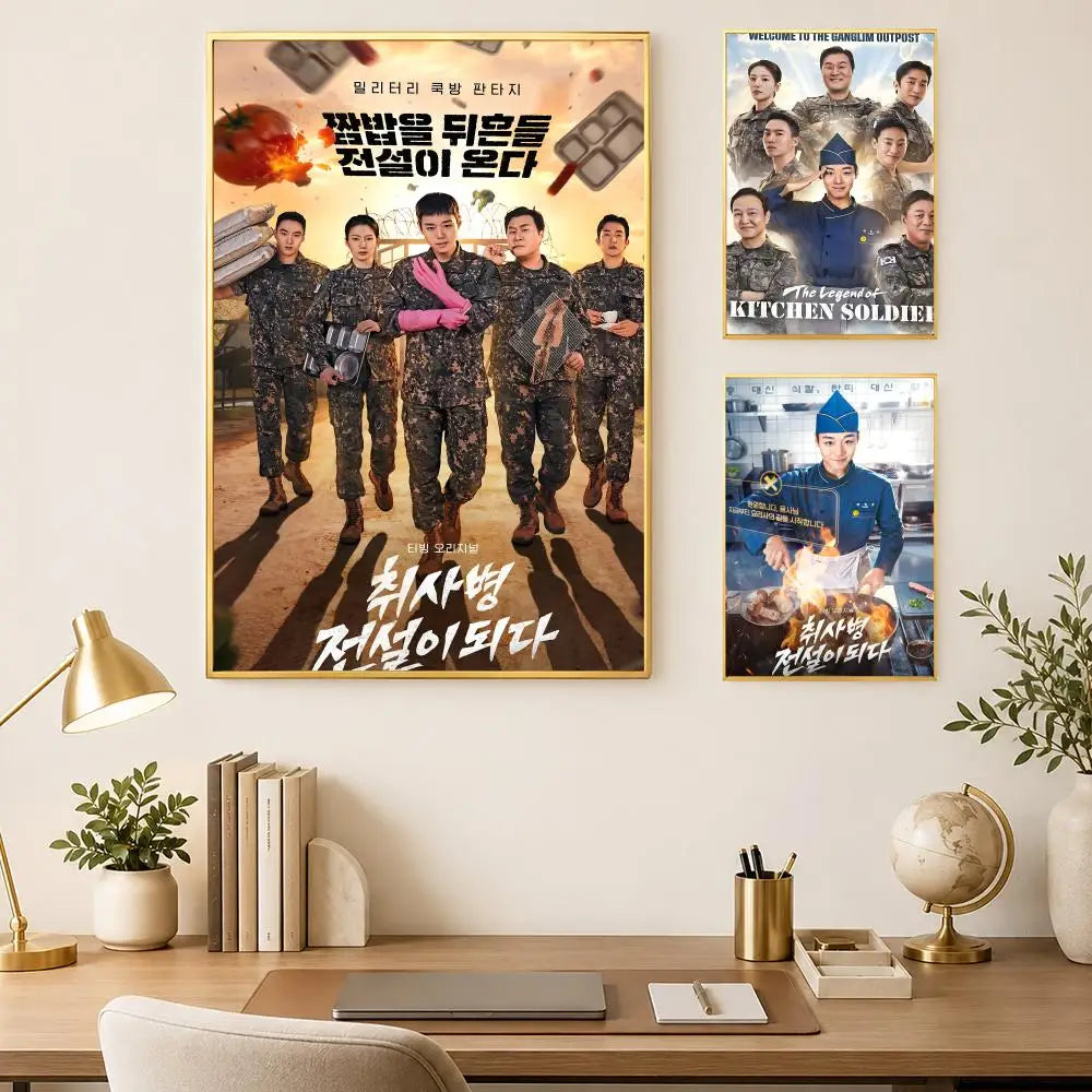 Legend of Kitchen Soldier Self-Stick HD Wall Art Poster Wall Art Poster Axl