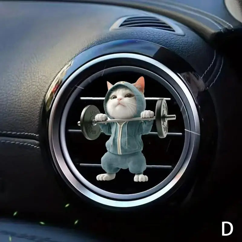 Cute Cat Car Air Vent Aromatherapy Clip | Long-Lasting Freshener Car Air Freshener Axl D