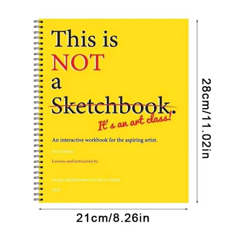Interactive Art Drawing Workbook – Hardcover Sketchbook Guide Art Drawing Workbook Axl
