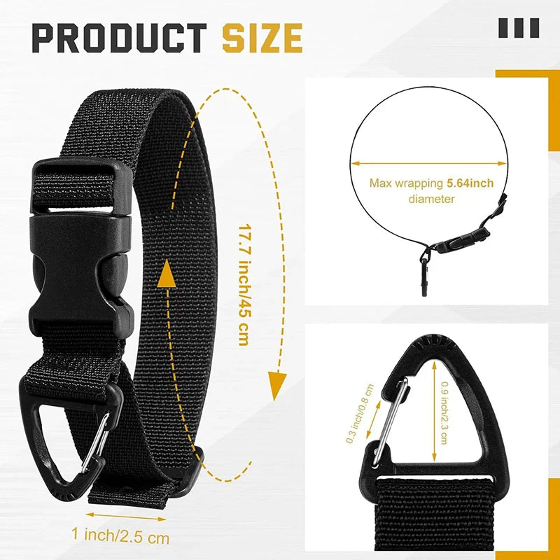 Adjustable Extension Cord Storage Strap – 3-Axis Buckle 45cm Cord Storage Strap Axl