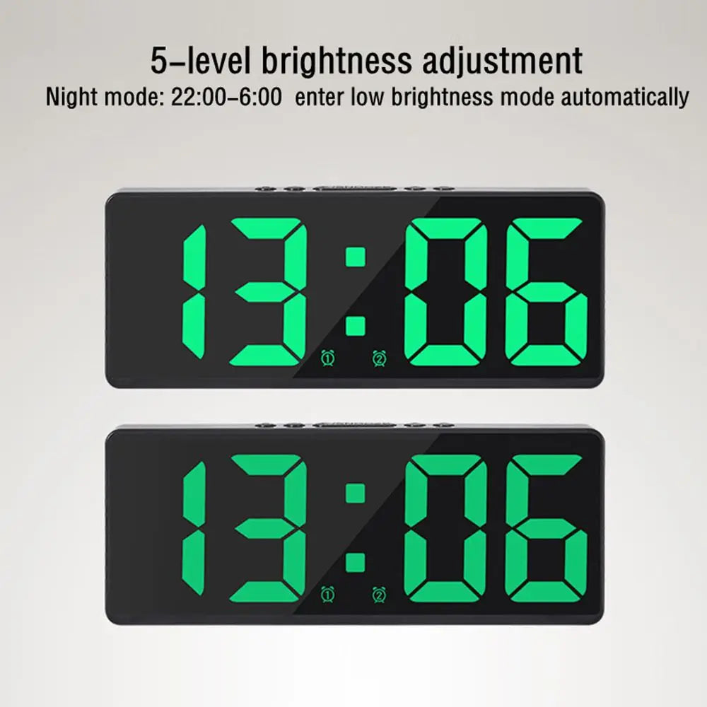 Voice Control LED Digital Alarm Clock with Temperature Display LED Alarm Clock Axl