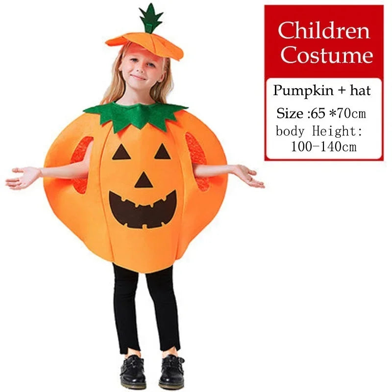 Halloween Pumpkin Costume & Hat Set – Kids & Adults Halloween Costume Set Axl Children One Size