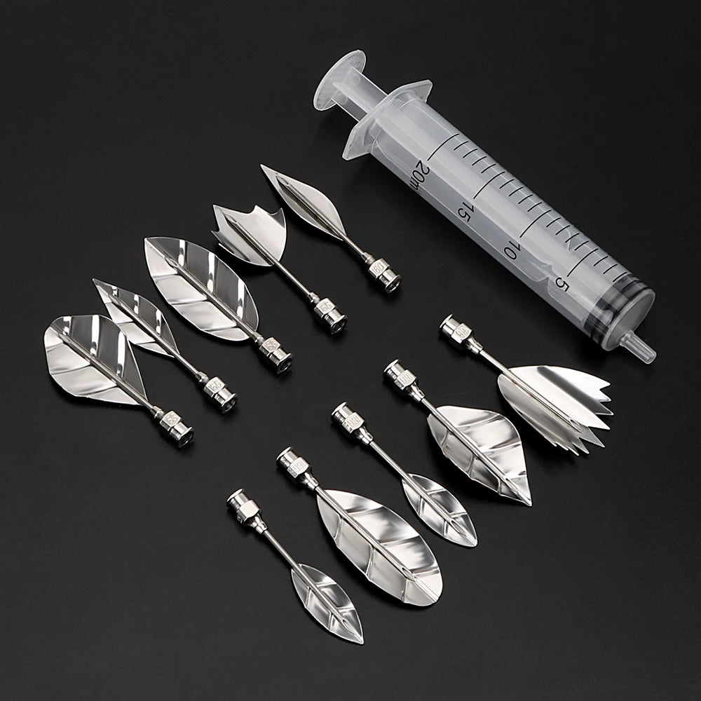 10-Pc 3D Gelatin Art Nozzle Set & Syringe – Jelly Cake Tool Gelatin Art Tool Set Axl