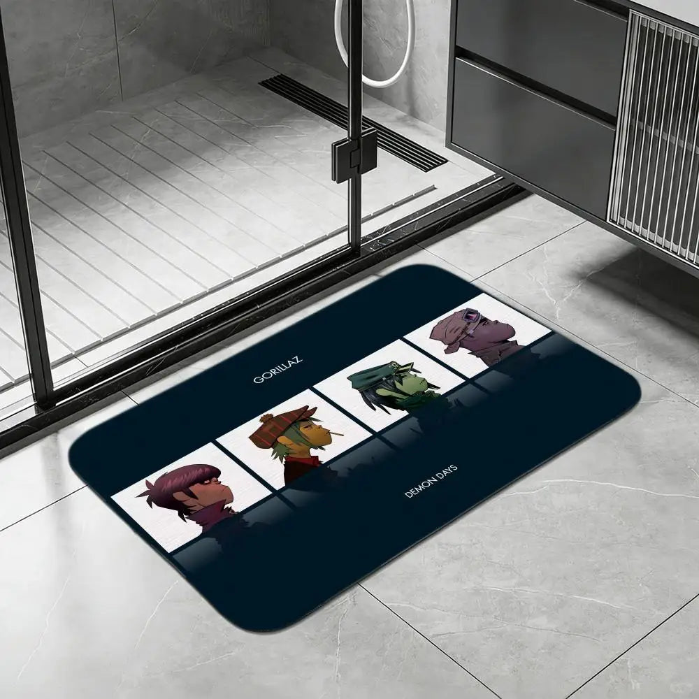 Diatomite Bath Mat – Quick Dry, Absorbent & Non-Slip Bath Mat Axl White1 30x45cm