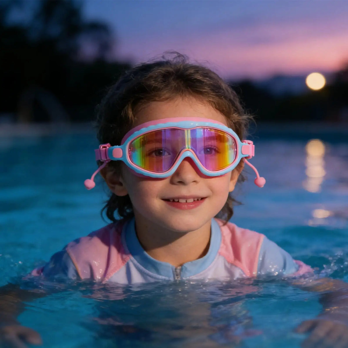 Kids Swimming Goggles – Anti-Fog, UV Protection, Wide Lens Kids Swim Goggles Axl