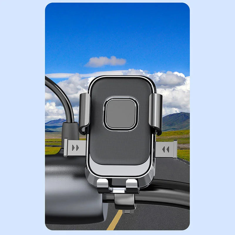 Motorcycle Phone Holder | One-Hand Lock & 360° Rotation Mount Motorcycle Phone Mount Axl