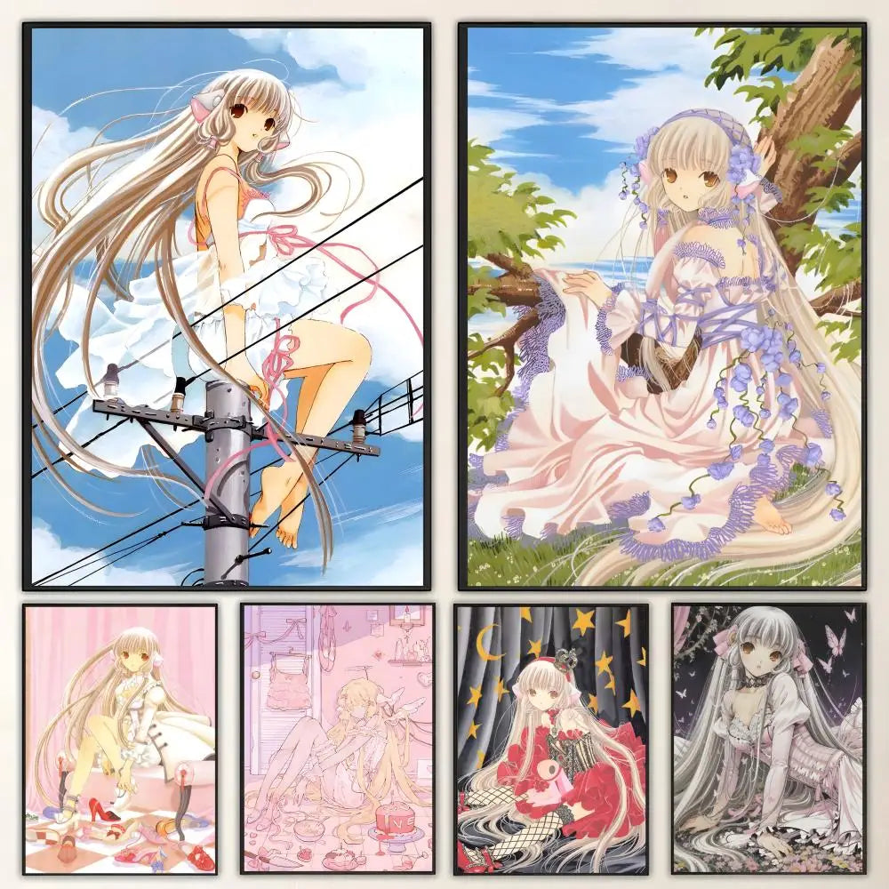 Chobits Anime Poster – HD Art Waterproof Self-Adhesive Wall Decor Anime Wall Poster Axl