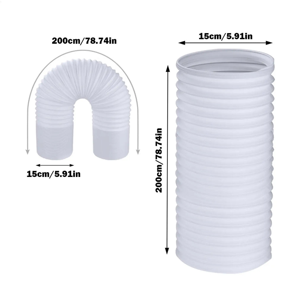 Portable AC Exhaust Hose Replacement | 6 Sizes | Kink-Free PP AC Exhaust Hose Axl