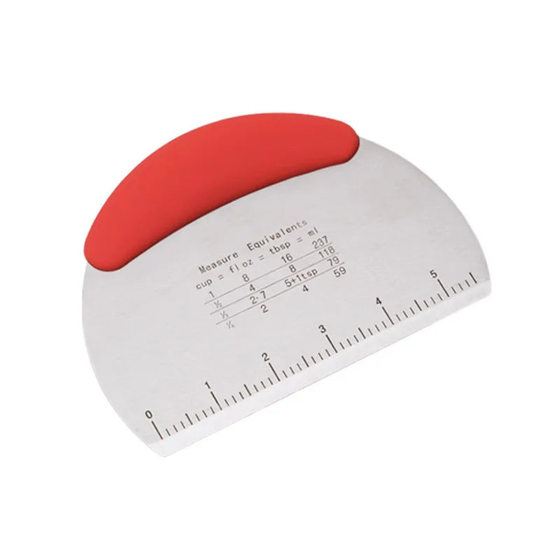 Stainless Steel Dough Scraper & Pastry Cutter with Scale Pastry Dough Scraper Axl