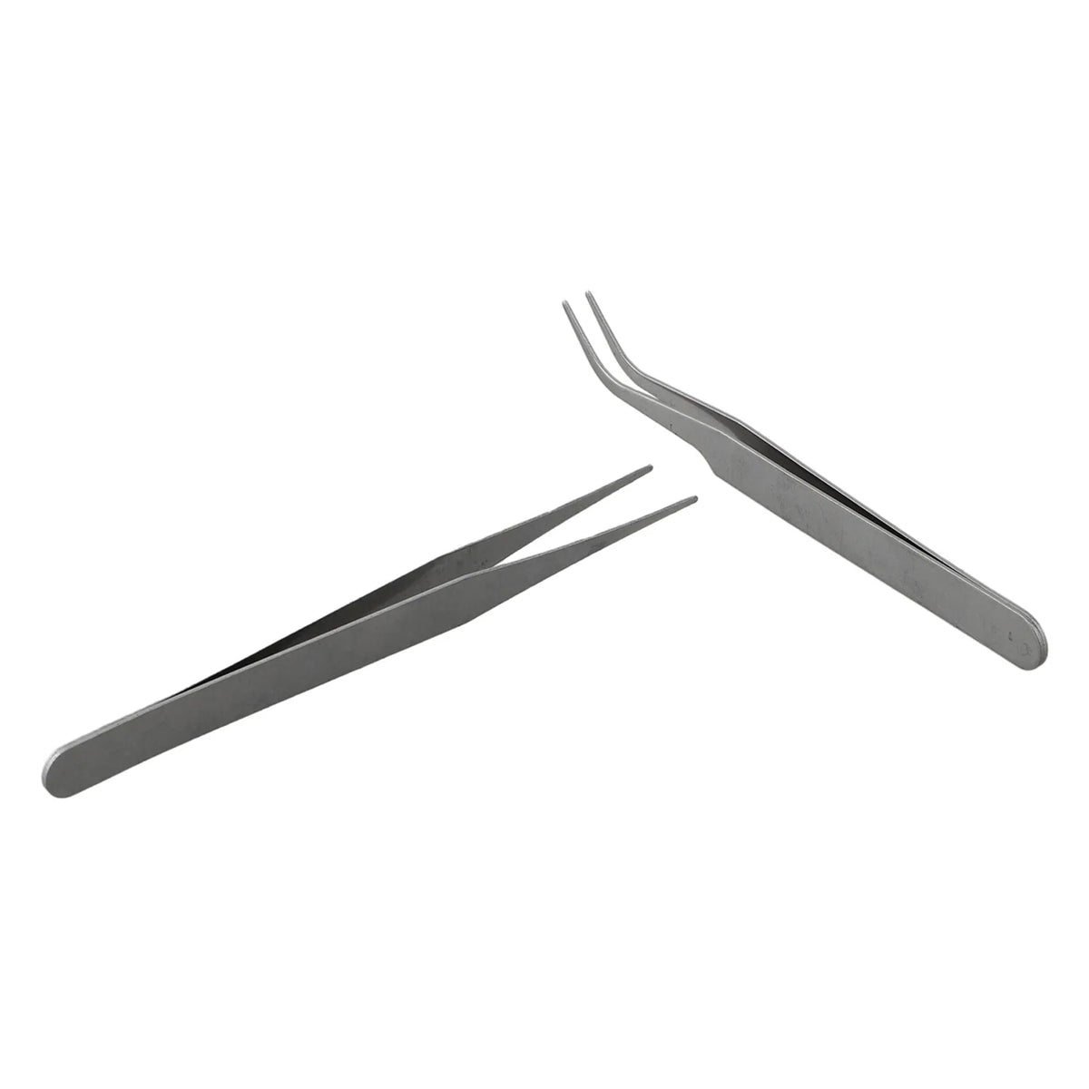 Precision Stainless Steel Tweezers Set – Straight & Curved Tips Precision Tweezers Set Axl