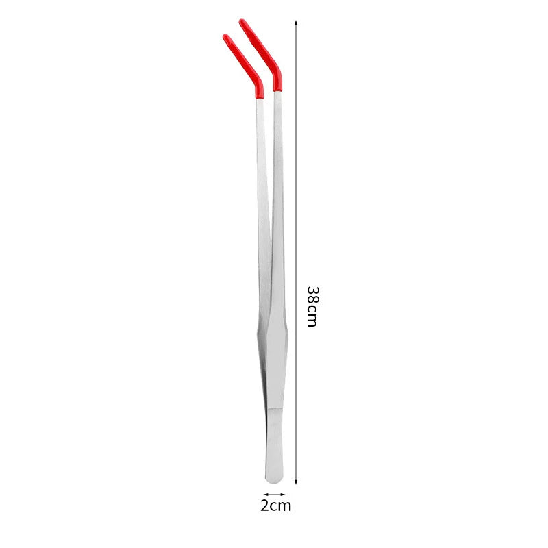 Reptile Feeding Tongs with Rubber Tips – Straight & Curved Tweezers Reptile Feeding Tongs Axl A3