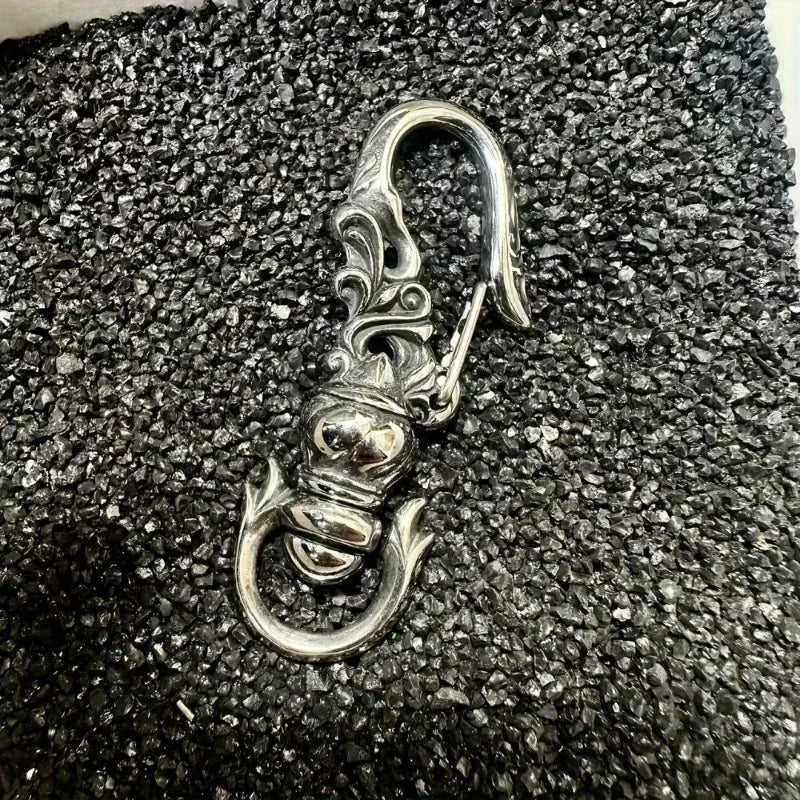 Stainless Steel Punk Carabiner Keychain | Lobster Clasp Key Hook Carabiner Keychain Axl
