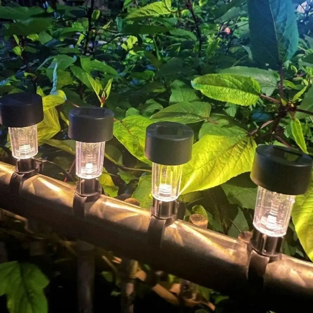 6-Pack Solar LED Pool Fence Lights – Waterproof Outdoor Decor Solar Fence Lights Axl