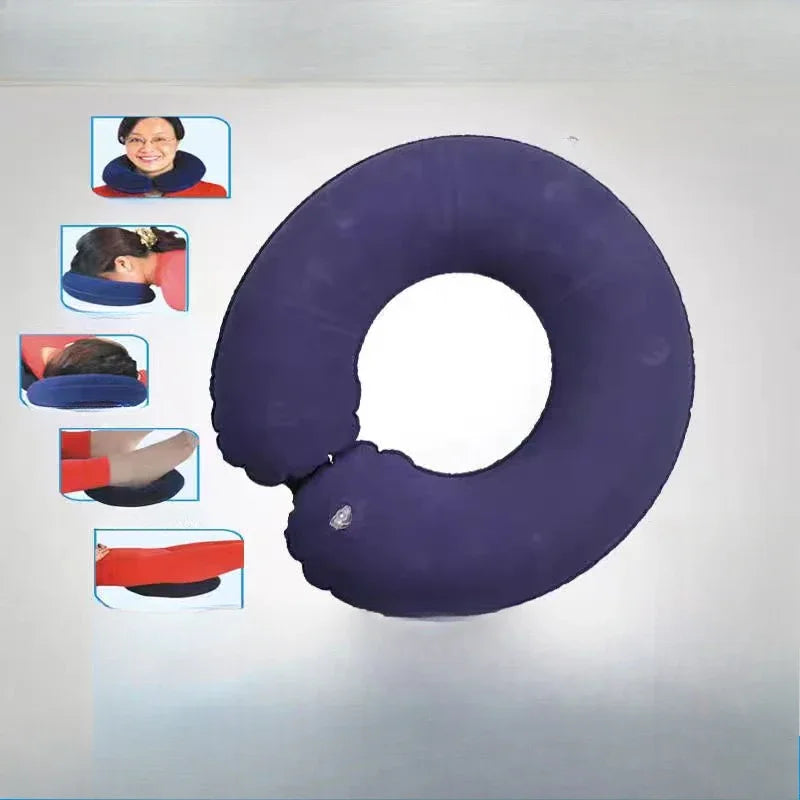Inflatable U-Shape Travel Neck Pillow for Airplane & Car Travel Neck Pillow Axl