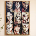 Attack on Titan Wall Poster – Waterproof PVC Peel & Stick HD Art Anime Wall Poster Axl White15 50X70cmNoframe