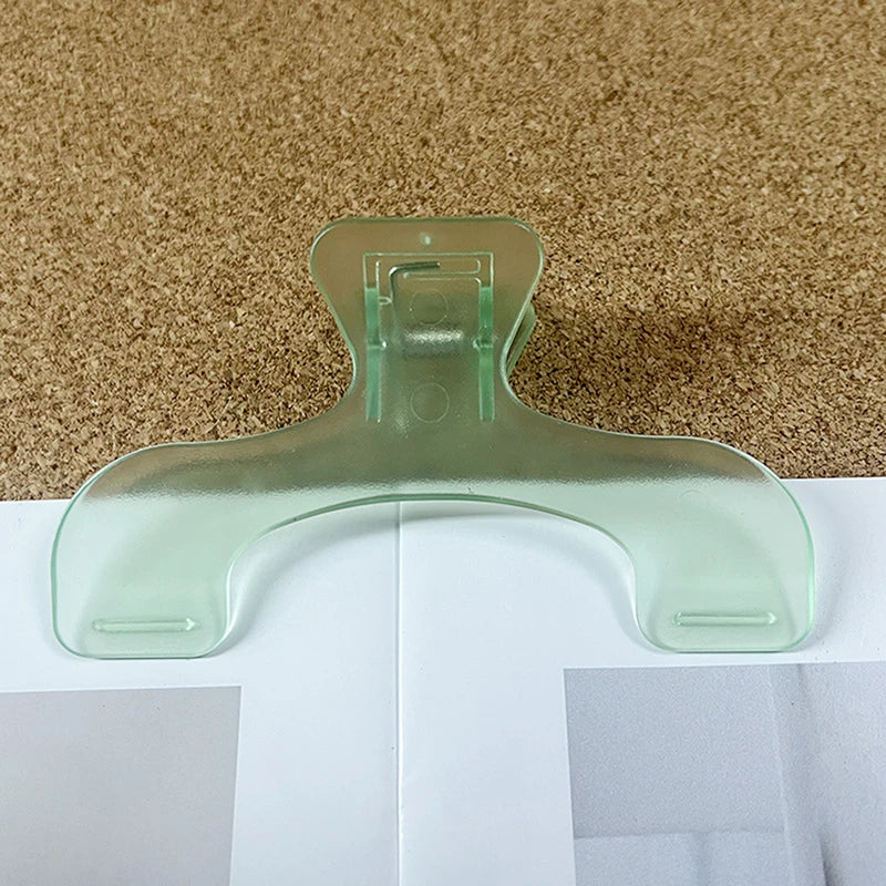 Frosted Transparent Book Page Holder Clip & Desk Memo Clip Book Page Holder Axl A7