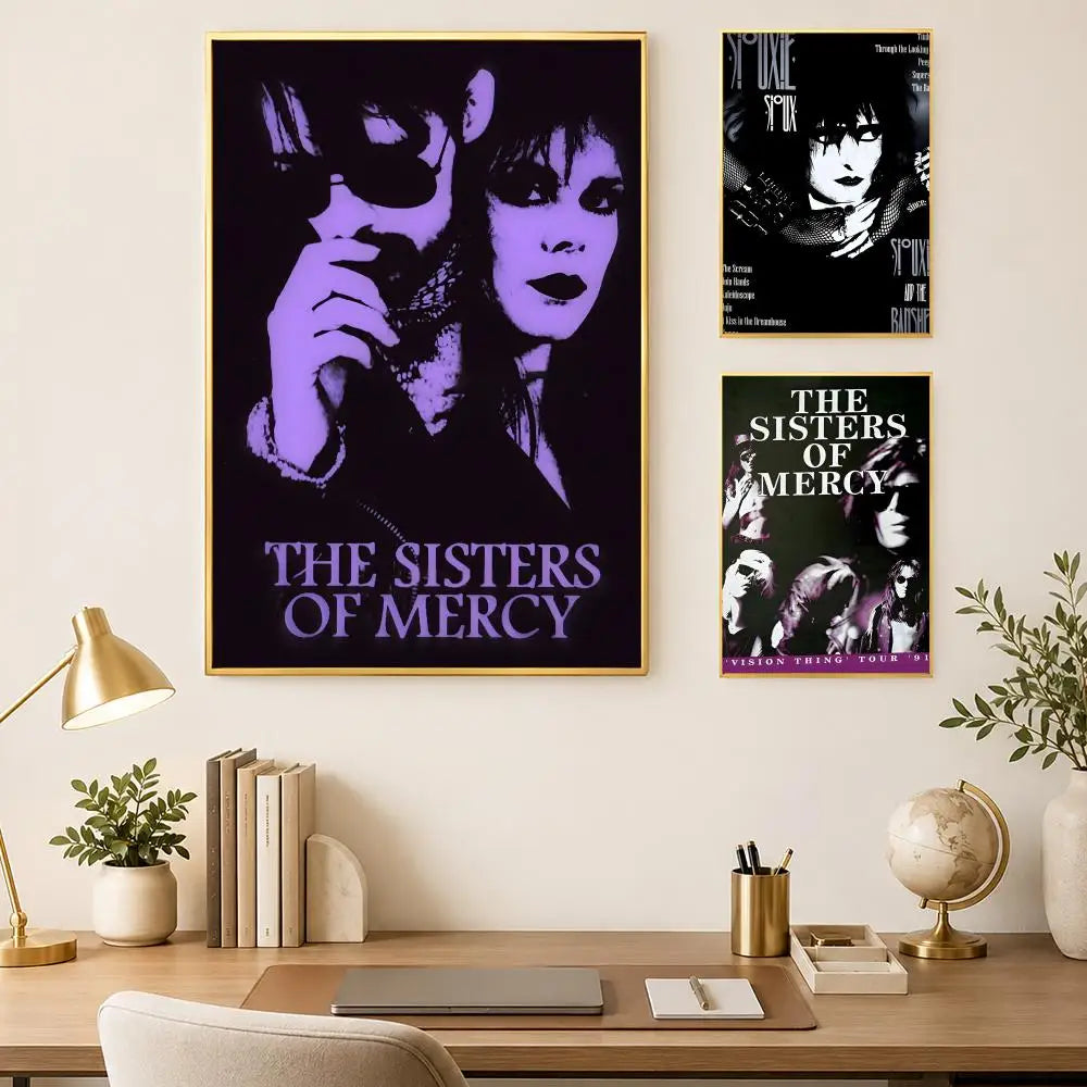 Sisters of Mercy Poster – Self-Stick HD Waterproof Wall Art Wall Art Poster Axl