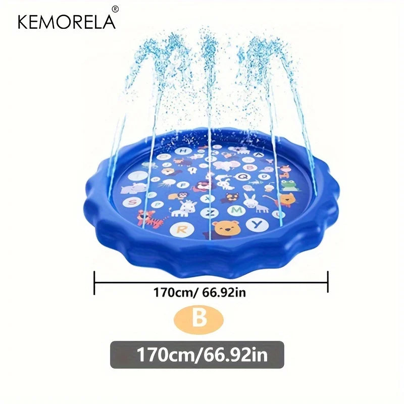 Inflatable Dog Sprinkler Play Mat – Outdoor Water Spray Pad Dog Sprinkler Mat Axl B