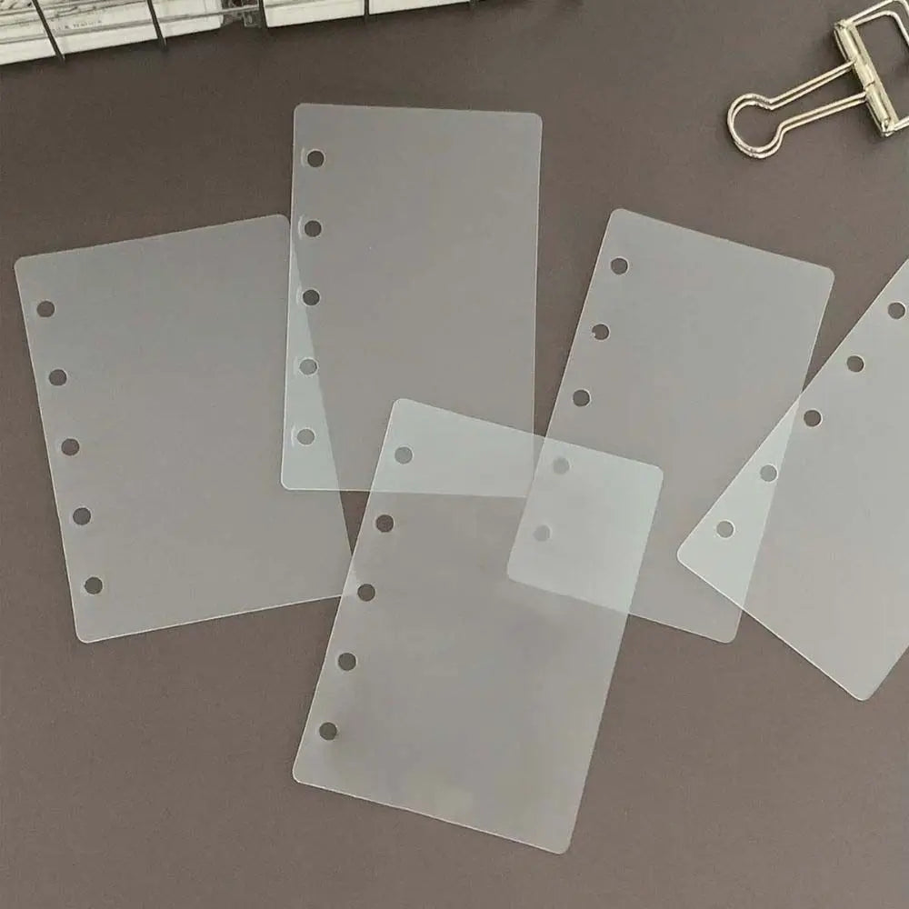 Transparent Loose-Leaf Binder Dividers M5 A8 5-Hole – 10 Pack Binder Dividers Axl