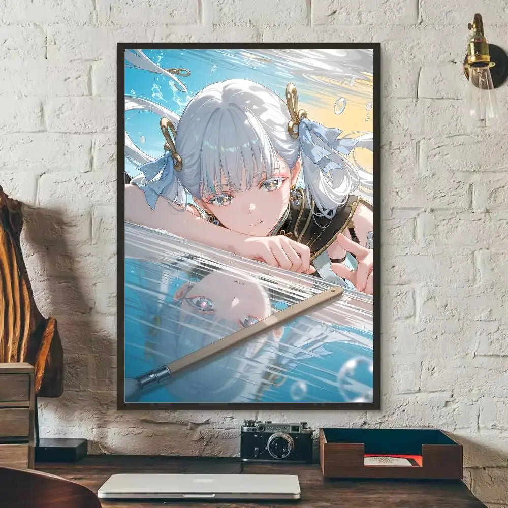 Wuthering Waves Jinhsi Wall Poster – HD Removable Decal Wall Poster Decal Axl Black1 21X30cmNoframe