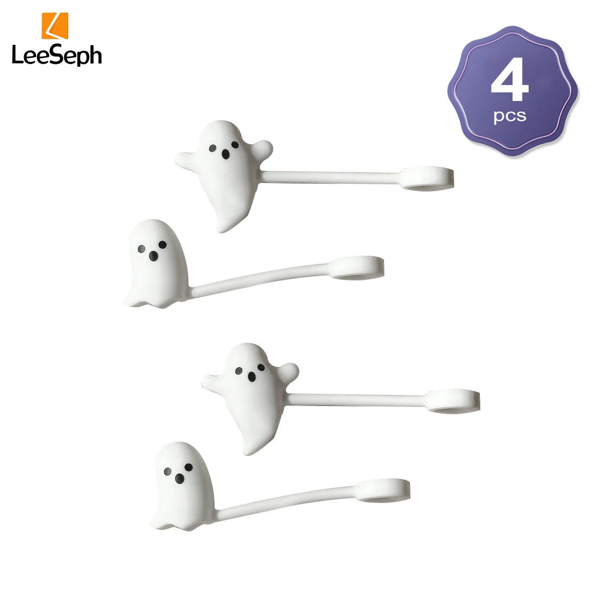 Ghost Silicone Straw Topper Caps for Stanley 30 & 40 oz Cups Straw Topper Caps Axl 4pcs