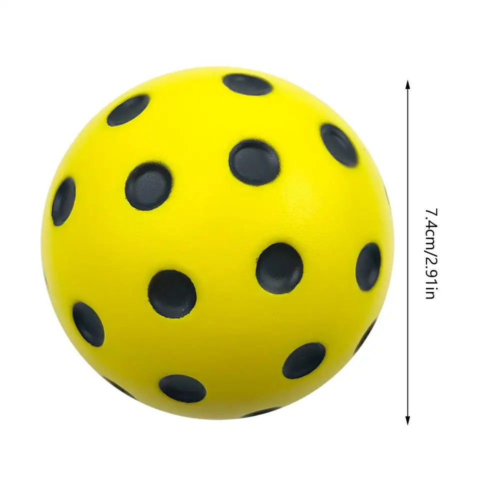 Quiet Foam Pickleball Balls – Indoor Noise-Reducing Practice Foam Pickleball Balls Axl Yellow