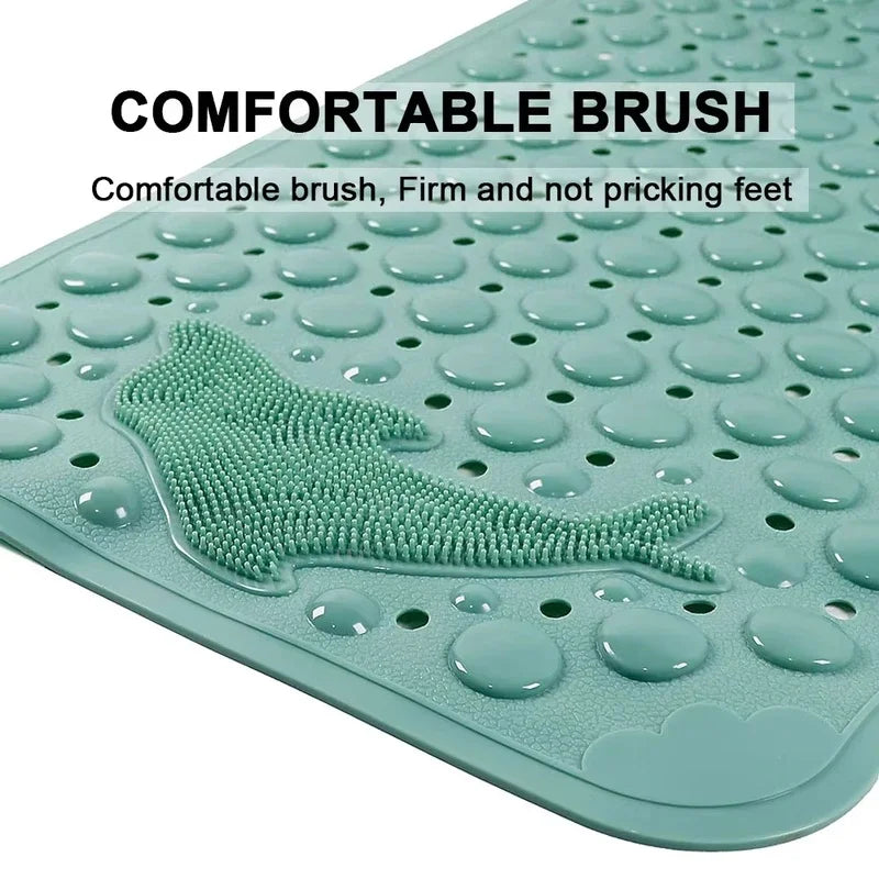 PVC Non-Slip Massage Bath Mat 35×70cm | Dolphin Pattern Non-Slip Bath Mat Axl