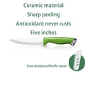 Ceramic Knife Set 4 5 6 Inch – White Blade Kitchen Knives Ceramic Kitchen Knives Axl Five inches A