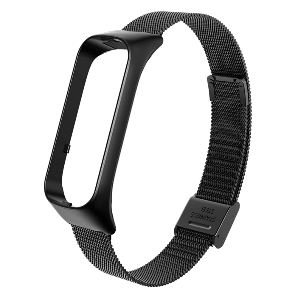 Stainless Steel Band for Samsung Galaxy Fit 2 R220 | Metal Strap Smart Watch Band Axl black
