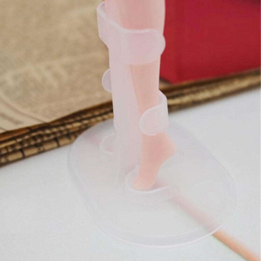 10-Piece Clear Doll Stands – Leg Holders for 24–35cm Dolls Doll Display Stands Axl