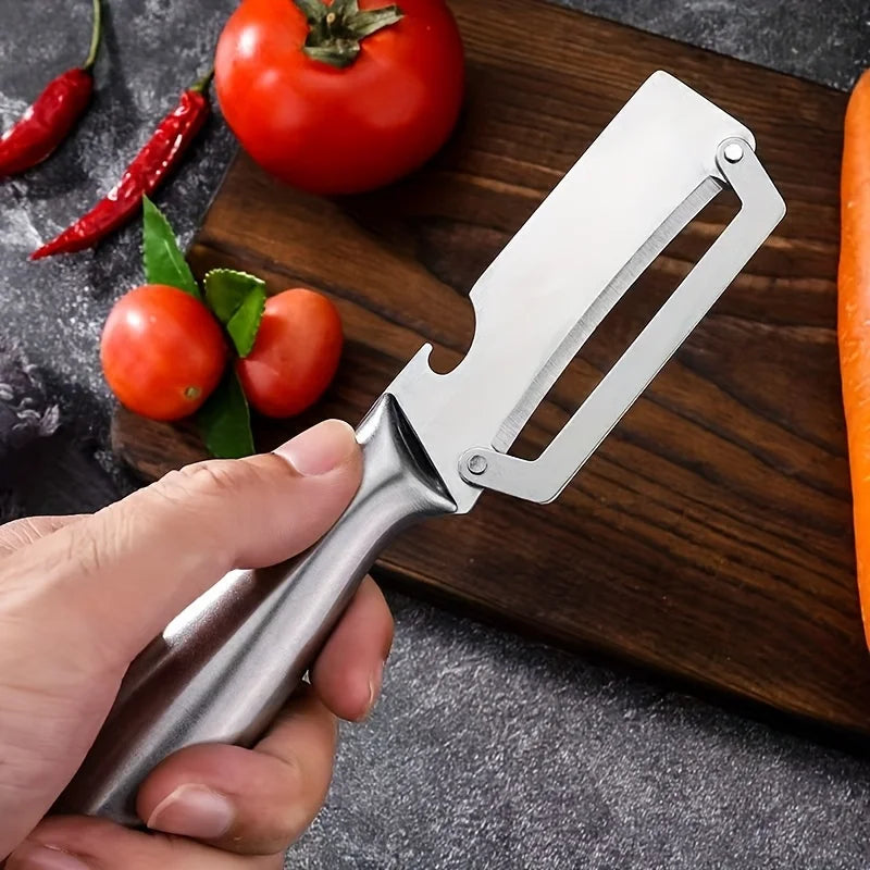 Stainless Steel Fruit & Vegetable Peeler with Bottle Opener Fruit & Vegetable Peeler Axl