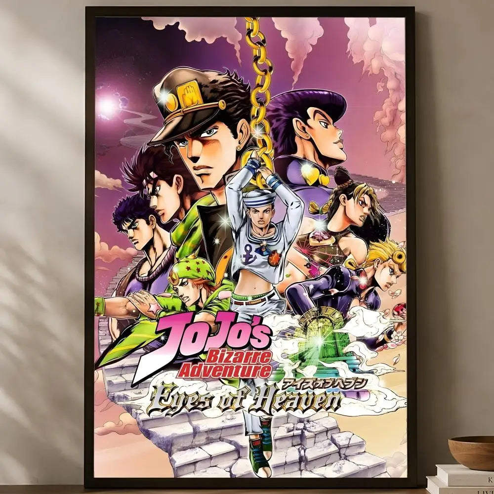 JoJo's Bizarre Adventure HD PVC Self-Stick Wall Poster Wall Art Poster Axl White08 50X70cmNoframe