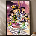 JoJo's Bizarre Adventure HD PVC Self-Stick Wall Poster Wall Art Poster Axl White08 50X70cmNoframe