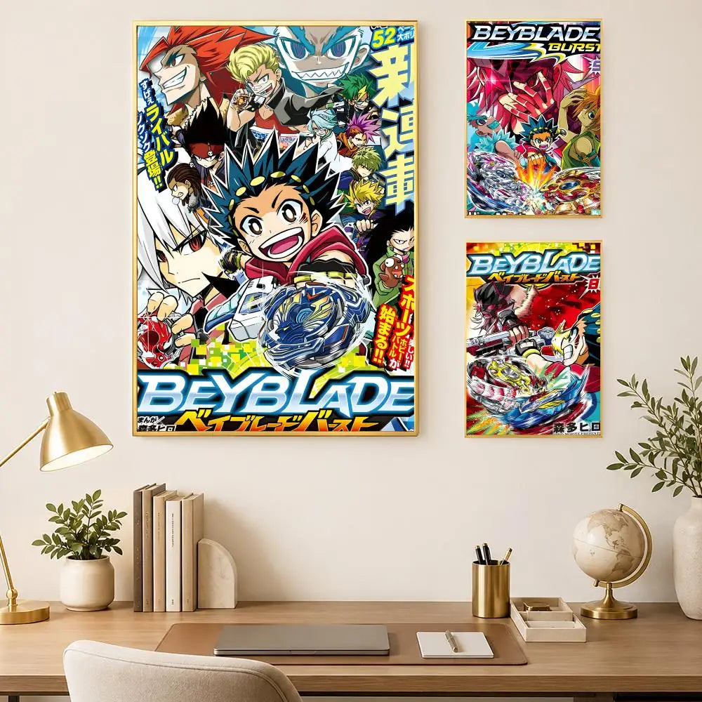 Beyblade X Anime Wall Poster – Self-Stick HD PVC Waterproof Anime Wall Poster Axl