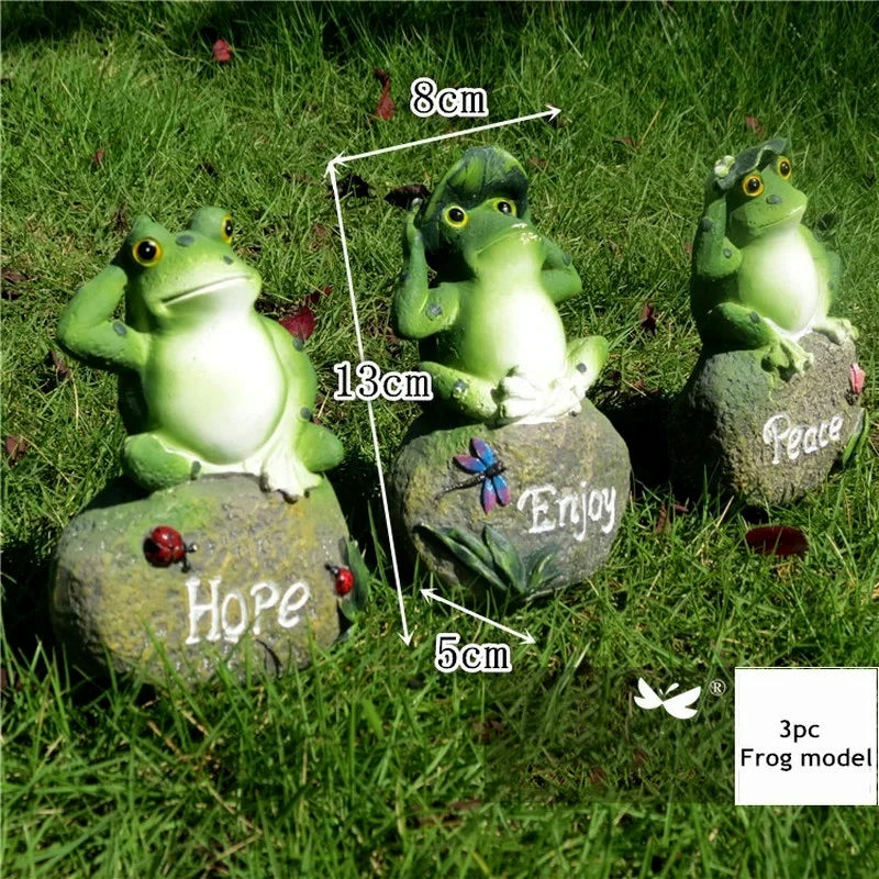 Frog Resin Garden Ornament – Stone Statue for Garden & Home Garden Ornament Axl