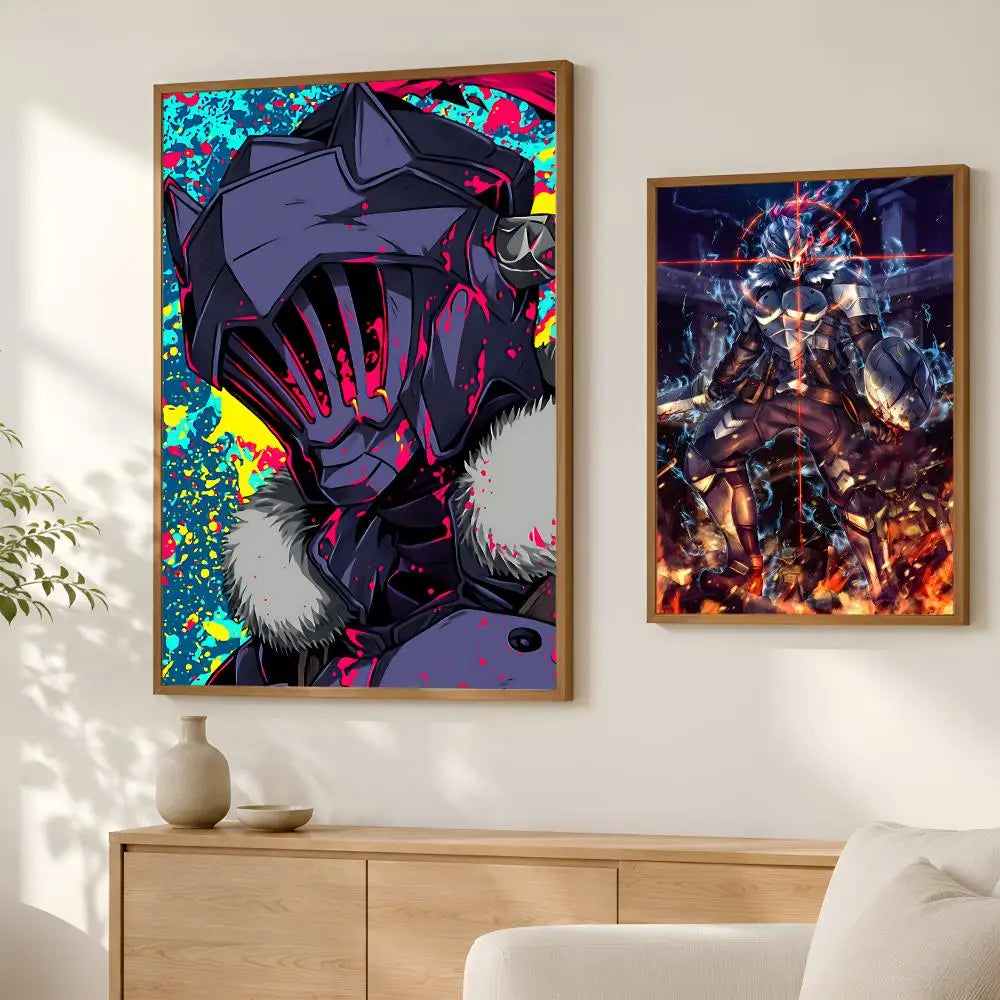 Goblin Slayer Anime Wall Poster – Self-Stick HD Waterproof Decor Anime Wall Poster Axl