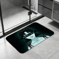 Diatomite Bath Mat – Quick Dry Anti-Slip Anime Blue Design Diatomite Bath Mat Axl White5 50x80cm
