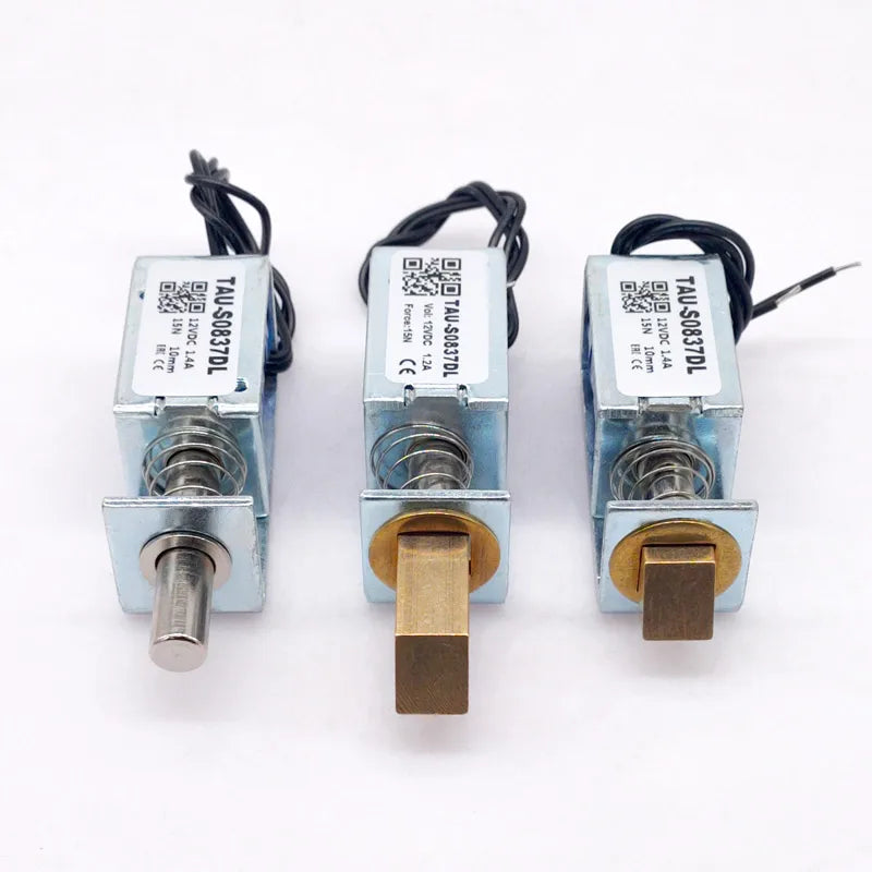 DC 6V/12V/24V Electromagnet Cabinet Door Lock – 10mm Stroke Electric Solenoid Lock Axl
