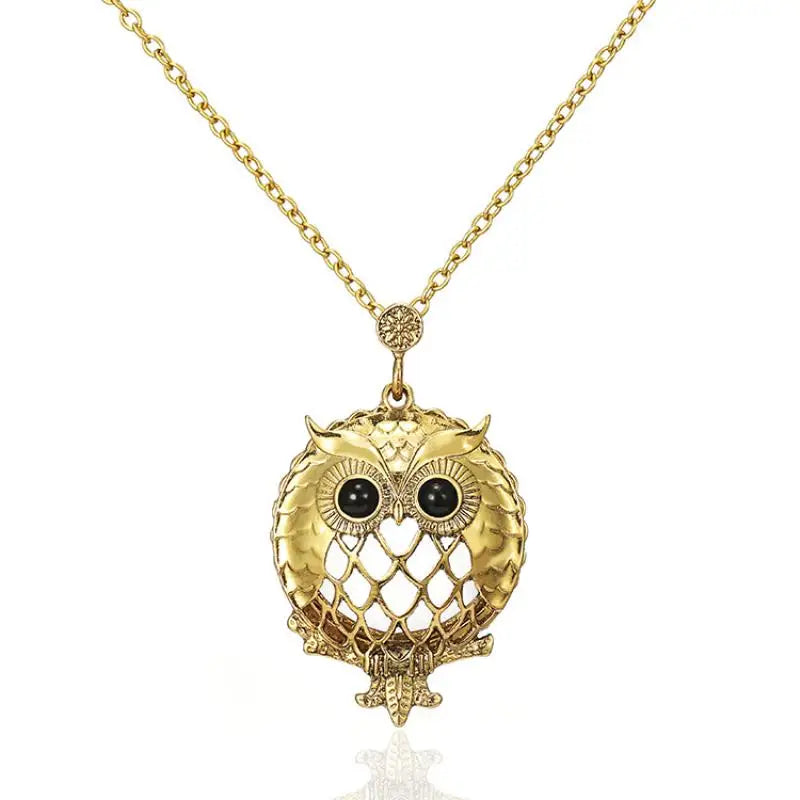 Owl Magnifying Glass Pendant Necklace – Retro Long Sweater Chain Pendant Necklace Axl Default Title