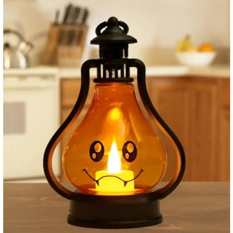 Halloween LED Pumpkin Ghost Lantern – Party Desktop Decor Halloween LED Lantern Axl