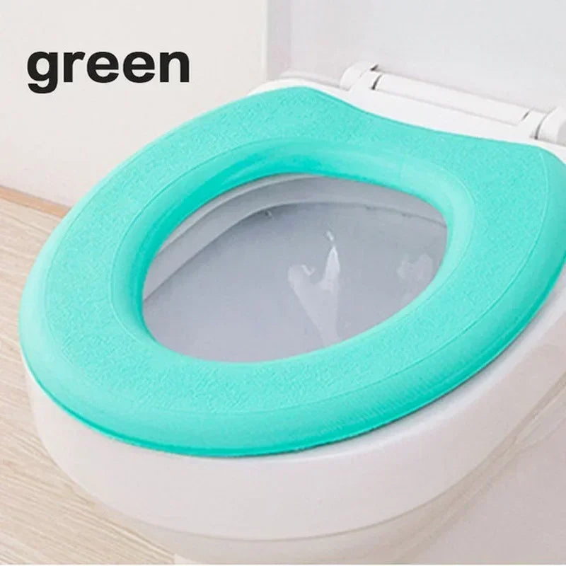 Waterproof EVA Toilet Seat Cushion Cover – Universal 41×38cm Toilet Seat Cover Axl Green