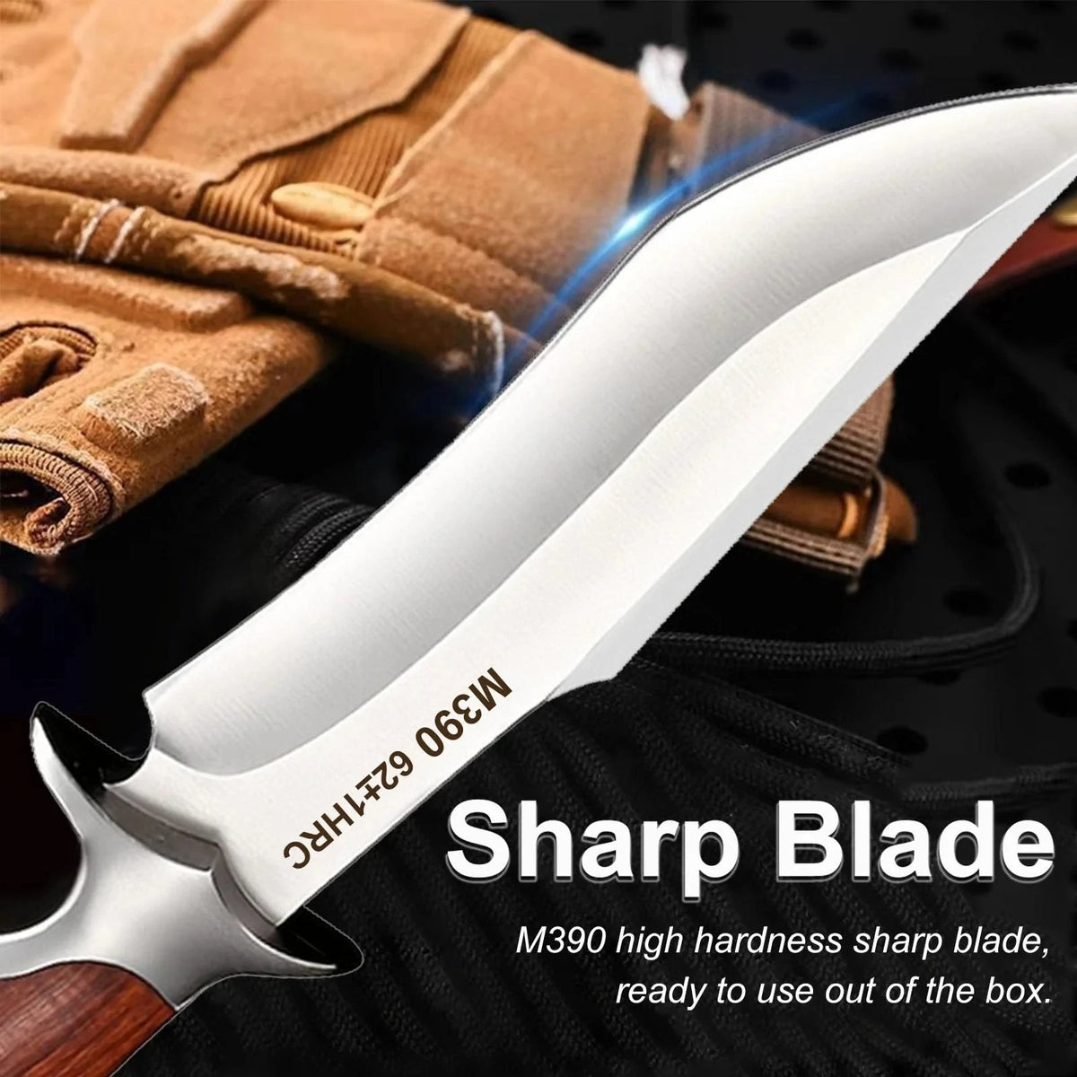 M390 Carbon Steel Boning Knife – Sharp Butcher Meat Cleaver Boning Knife Axl