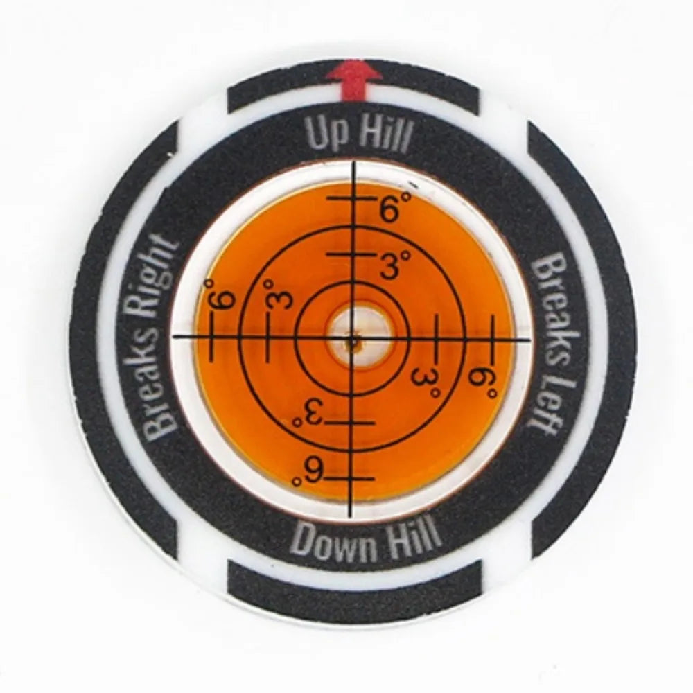 Golf Green Reading Tool – Spirit Level & Ball Marker Golf Training Aid Axl Style 9