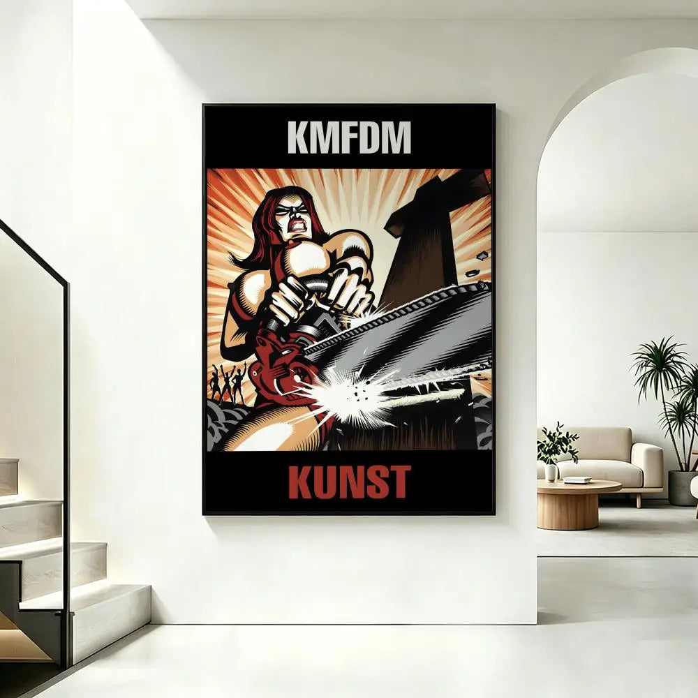 KMFDM Band Poster – HD Art Print for Wall Décor | Home & Bar Music Band Poster Axl