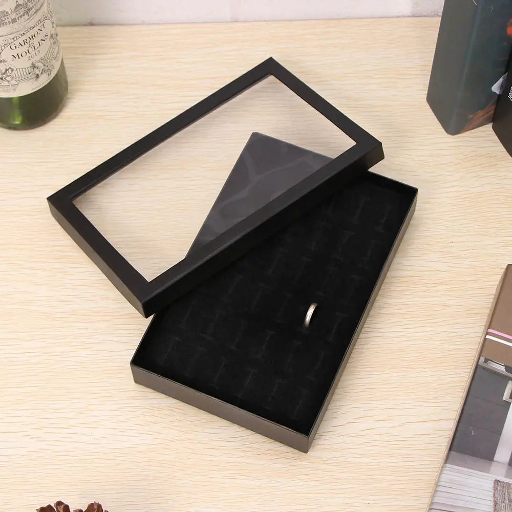 36-Slot PVC Jewelry Box – Ring & Earring Storage Organizer Jewelry Storage Box Axl