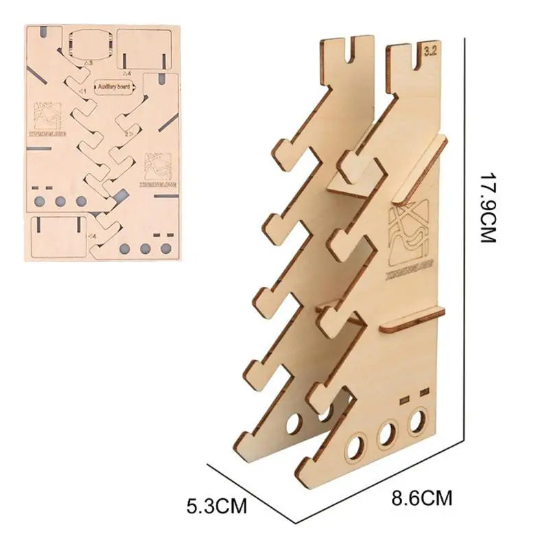 Wooden Finger Skateboard Display & Storage Rack – Kids Stand Fingerboard Display Rack Axl D