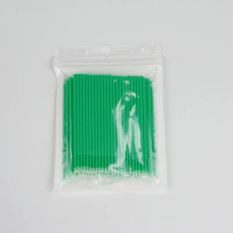 100 Pcs Micro Applicator Brushes – Car Touch Up Paint Sticks Micro Applicator Brushes Axl green