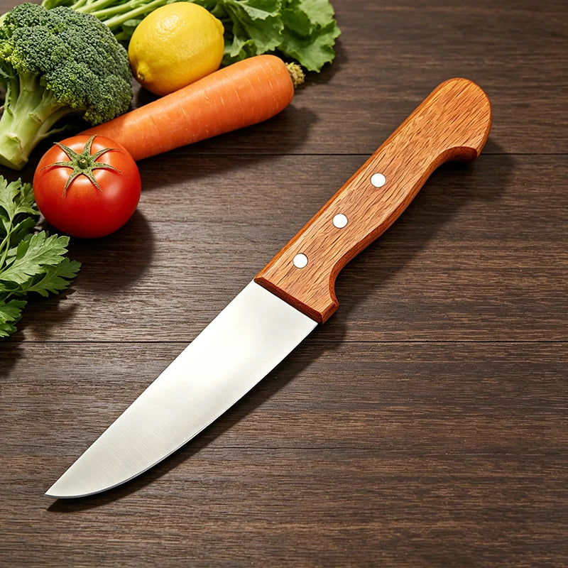 Wood Handle Boning Knife – Stainless Steel Kitchen Chef Knife Boning Chef Knife Axl