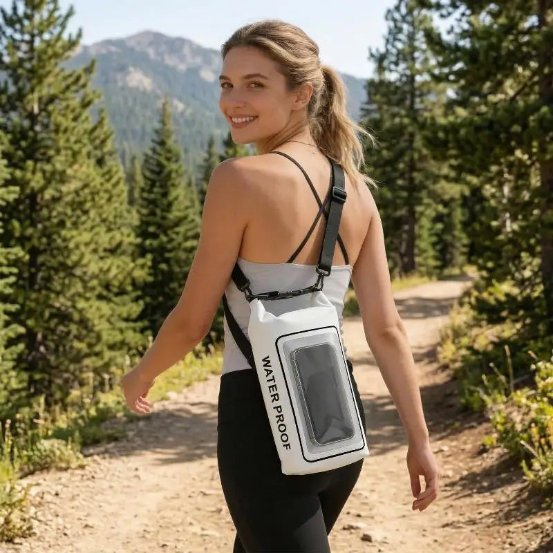 2L PVC Waterproof Dry Bag & Phone Case for Water Sports Waterproof Dry Bag Axl